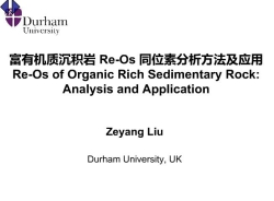 劉澤陽(yáng)  富有機質(zhì)沉積巖Re-Os同位素分析方法及應用